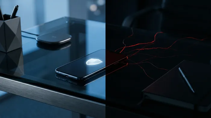 Asmens veido stambus planas, nuskaitomas skaitmenine veido atpažinimo sistema išmaniajame telefone.